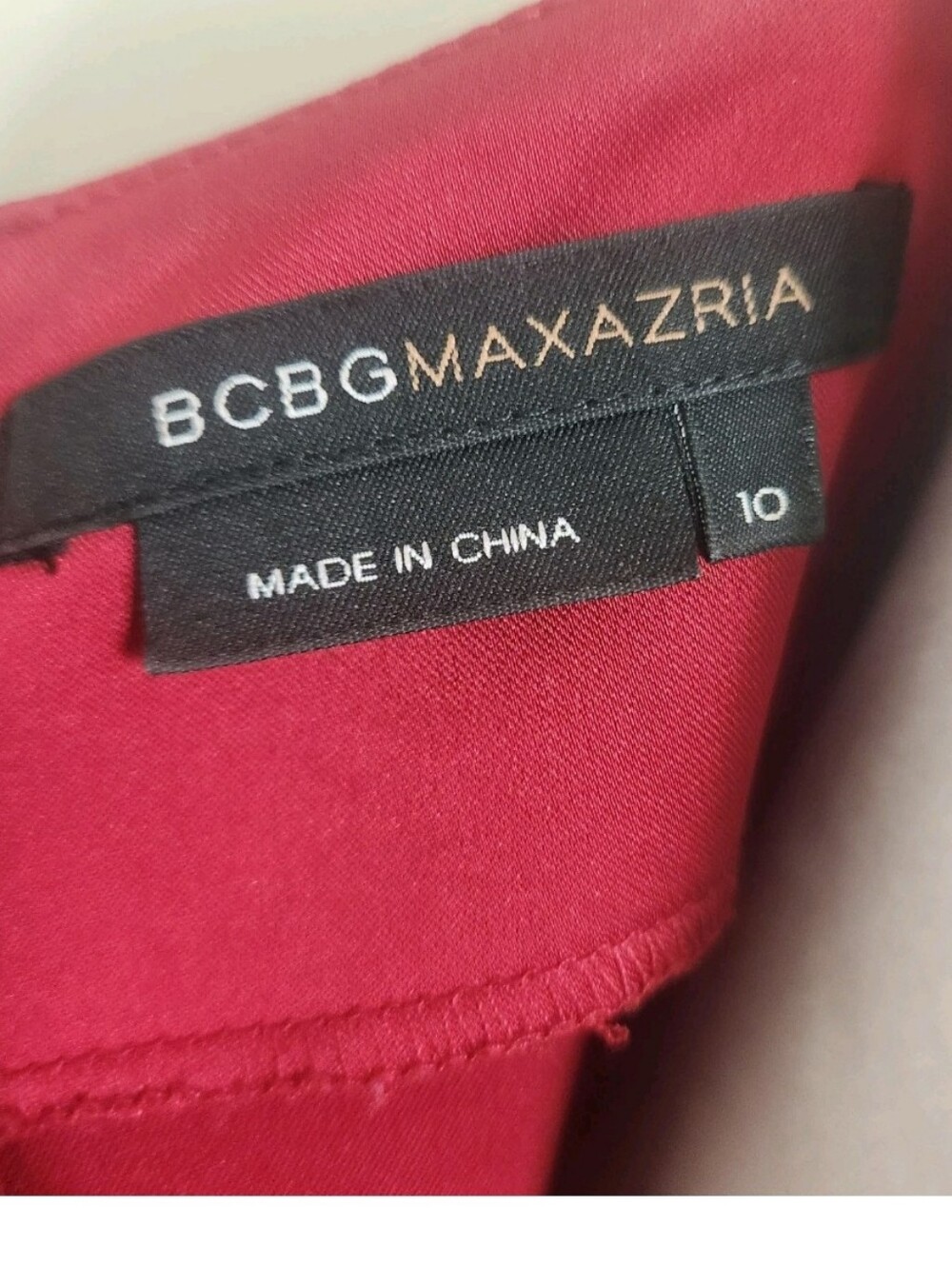 💐Vtg Y2K BCBG MAXAZRIA Runway Collection Dress 10 Burgundy Ruched Mesh Flower - Picture 12 of 16